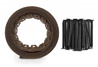 ZESTAW OBRZEŻY TRAWNIKOWYCH 40mm EASY BORDER BRĄZOWE