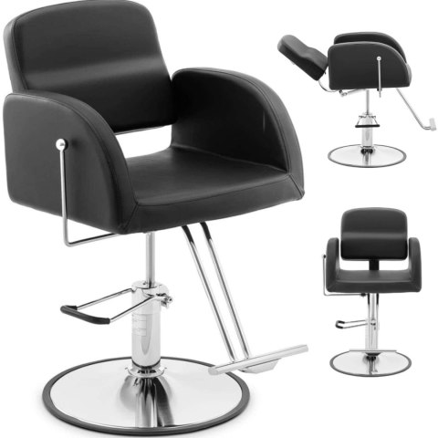 Fotel fryzjerski barberski kosmetyczny z podnóżkiem Physa YOXALL - czarny Fotel fryzjerski barberski kosmetyczny z podnóżkiem Physa YOXALL - czarny