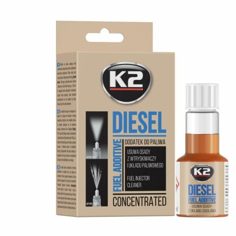 K2 DODATEK DO CZYSZCZENIA WTRYSKÓW DIESEL 50ML K2 DODATEK DO CZYSZCZENIA WTRYSKÓW DIESEL 50ML