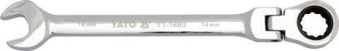 YATO KLUCZ PŁASKO-OCZKOWY Z GRZECHOTKĄ 10mm, Z PRZEGUBEM 1676 YATO KLUCZ PŁASKO-OCZKOWY Z GRZECHOTKĄ 10mm, Z PRZEGUBEM 1676