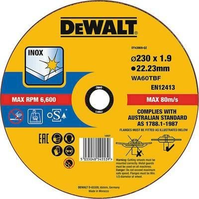DEWALT TARCZA METAL 230x1,9mm DEWALT TARCZA METAL 230x1,9mm