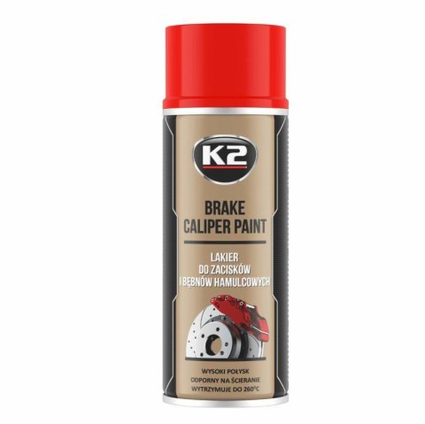 K2 LAKIER BRAKE CALIPER SPRAY - CZERWONY 400ml K2 LAKIER BRAKE CALIPER SPRAY - CZERWONY 400ml
