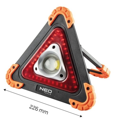 LAMPA BATERYJNA + TRÓJKĄT OSTRZEGAWCZY 2 W 1 NEO LAMPA BATERYJNA + TRÓJKĄT OSTRZEGAWCZY 2 W 1 NEO