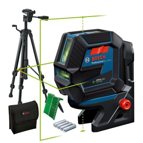 LASER KRZYŻOWY GCL 2-50 G ZIELONY+BT 150+RM 10 BOSCH LASER KRZYŻOWY GCL 2-50 G ZIELONY+BT 150+RM 10 BOSCH
