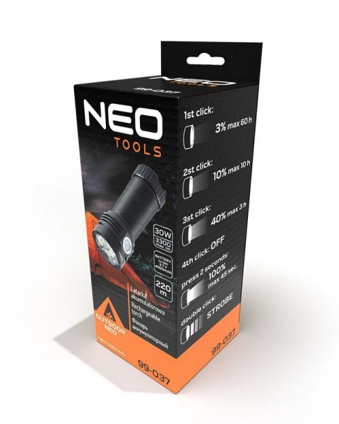 LATARKA AKUMULATOROWA USB 3300LM OSRAM P9 LED NEO LATARKA AKUMULATOROWA USB 3300LM OSRAM P9 LED NEO