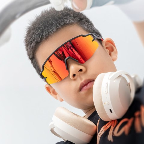 Okulary rowerowe polaryzacyjne dla dzieci z filtrem UV - białe Okulary rowerowe polaryzacyjne dla dzieci z filtrem UV - białe