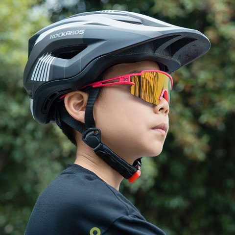 Okulary rowerowe polaryzacyjne dla dzieci z filtrem UV - czarne Okulary rowerowe polaryzacyjne dla dzieci z filtrem UV - czarne