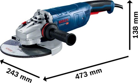 SZLIFIERKA KĄTOWA 230MM GWS 24-230 P 2400W BOSCH SZLIFIERKA KĄTOWA 230MM GWS 24-230 P 2400W BOSCH
