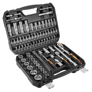 ZESTAW KLUCZY NASADOWYCH 1/4'' 1/2'' 86 CZĘŚCI NEO