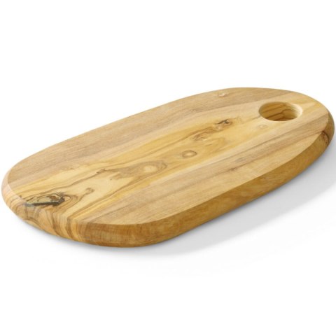 Deska do serwowania z drewna oliwnego z otworem 250 x 165 x 18 mm - Hendi 505229 Deska do serwowania z drewna oliwnego z otworem 250 x 165 x 18 mm - Hendi 505229