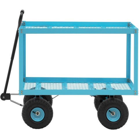 Wózek ogrodowy transportowy 2 poziomy z siatki do 150 kg Wózek ogrodowy transportowy 2 poziomy z siatki do 150 kg