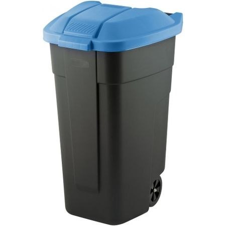 CURVER KOSZ NA ODPADY CZARNY 110L /POKRYWA NIEBIESKA CURVER KOSZ NA ODPADY CZARNY 110L /POKRYWA NIEBIESKA