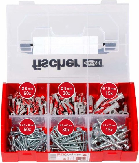 FISCHER ZESTAW KOŁKÓW FIXTAINER DUOPOWER+WKRĘTY FISCHER ZESTAW KOŁKÓW FIXTAINER DUOPOWER+WKRĘTY