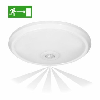 ORNO PLAFON ZONDA LED EMERGE12W, BIAŁY, PC, CZUJNIK PIR