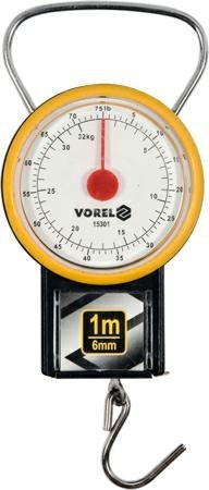 VOREL WAGA SPRĘŻYNOWA Z MIARKĄ ZWIJANĄ 32kg VOREL WAGA SPRĘŻYNOWA Z MIARKĄ ZWIJANĄ 32kg