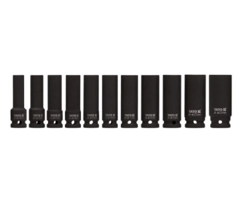 YATO NASADKI UDAROWE DŁUGIE 1/2" 11 elem. 10-24mm 1054 YATO NASADKI UDAROWE DŁUGIE 1/2" 11 elem. 10-24mm 1054