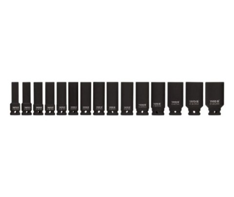 YATO NASADKI UDAROWE DŁUGIE 1/2" 15 elem. 10-32mm 1055 YATO NASADKI UDAROWE DŁUGIE 1/2" 15 elem. 10-32mm 1055