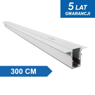 Szyna magnetyczna podtynkowa LL-20C biała 300cm
