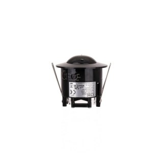 Czujnik Ruchu Sufitowy 360st Wpuszczany Okrągły Czarny FULL BLACK V-TAC VT-8029