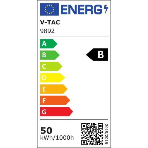 Projektor LED V-TAC 50W 185Lm/W Czarny VT-4456 4000K 9250lm
