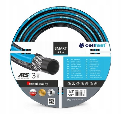 CELLFAST WĄŻ OGRODOWY SMART ATS 1/2" 50mb . CELLFAST CELLFAST WĄŻ OGRODOWY SMART ATS 1/2" 50mb . CELLFAST