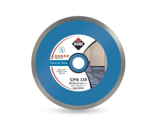 RUBI TARCZA DIAMENTOWA DO TWARDYCH MATERIAŁÓW CPA 250 x 25,4mm SUPERPRO RUBI