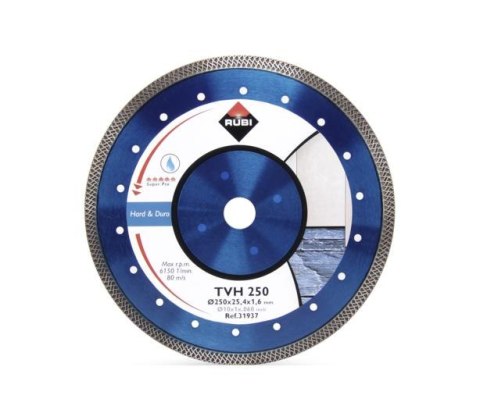RUBI TARCZA DIAMENTOWA TVH 250 x 25,4mm SUPERPRO RUBI RUBI TARCZA DIAMENTOWA TVH 250 x 25,4mm SUPERPRO RUBI