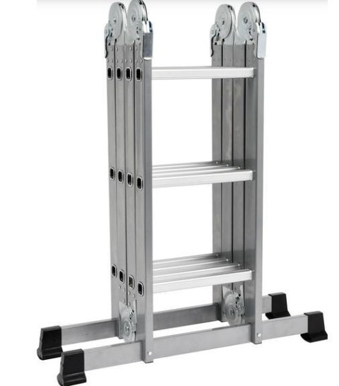 VOREL DRABINA ALUMINIOWA WIELOFUNKCYJNA, PRZEGUBOWA 4 x 3 STOPNIE 17704 TOYA VOREL DRABINA ALUMINIOWA WIELOFUNKCYJNA, PRZEGUBOWA 4 x 3 STOPNIE 17704 TOYA
