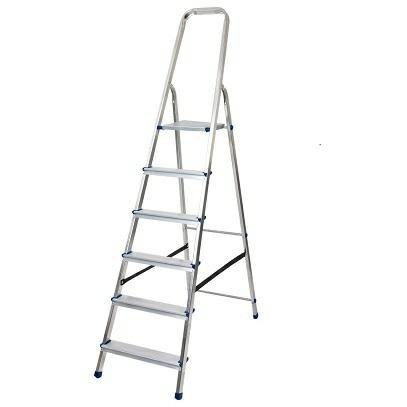 AWTOOLS DRABINA ALUMINIOWA 150kg 6 STOPNI WOLNOSTOJĄCA AWTOOLS