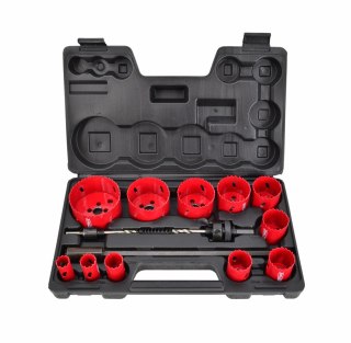 AWTOOLS KOMPLET OTWORNIC BIMETALOWYCH 15 elem. 19-76 mm AWTOOLS