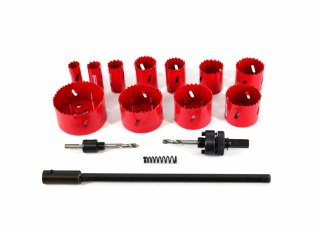 AWTOOLS KOMPLET OTWORNIC BIMETALOWYCH 15 elem. 19-76 mm AWTOOLS