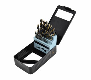 AWTOOLS WIERTŁO METAL HSS M2 KPL. 25szt. /1,0-13,0mm/ PREMIUM AWTOOLS
