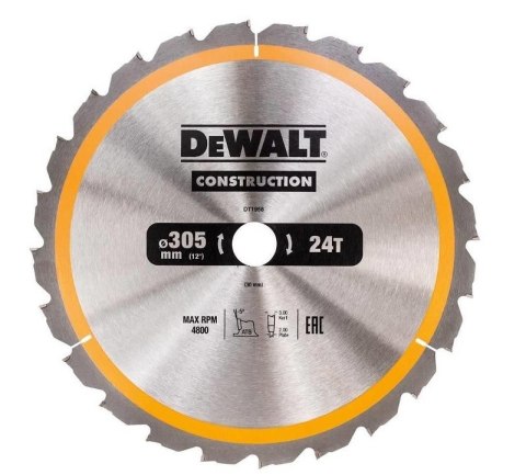 DEWALT PIŁA TARCZ.305x30mmx60z DEWALT DEWALT PIŁA TARCZ.305x30mmx60z DEWALT