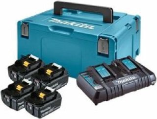 MAKITA.ZESTAW ZASILAJĄCY 18V (BL1860Bx4+DC18RD) MAKPAC MAKITA