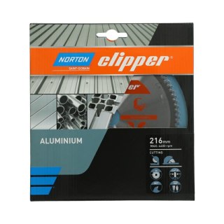 NORTON PIŁA TARCZOWA 216mm x 30mm x 80z ALUMINUM (2,6/1,8) NORTON