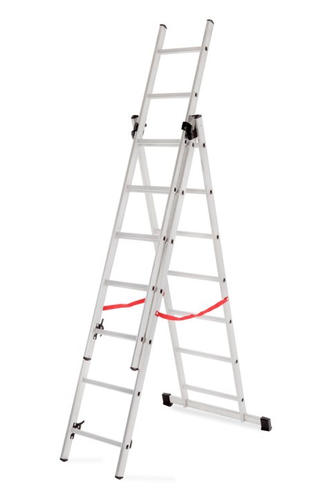 AWTOOLS DRABINA ALUMINIOWA BASIC 3x7 STOPNI 150KG AWTOOLS AWTOOLS DRABINA ALUMINIOWA BASIC 3x7 STOPNI 150KG AWTOOLS