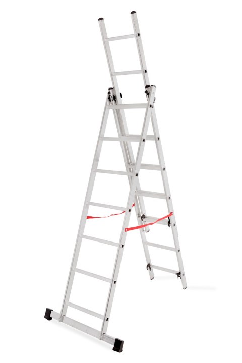 AWTOOLS DRABINA ALUMINIOWA BASIC 3x7 STOPNI 150KG AWTOOLS AWTOOLS DRABINA ALUMINIOWA BASIC 3x7 STOPNI 150KG AWTOOLS