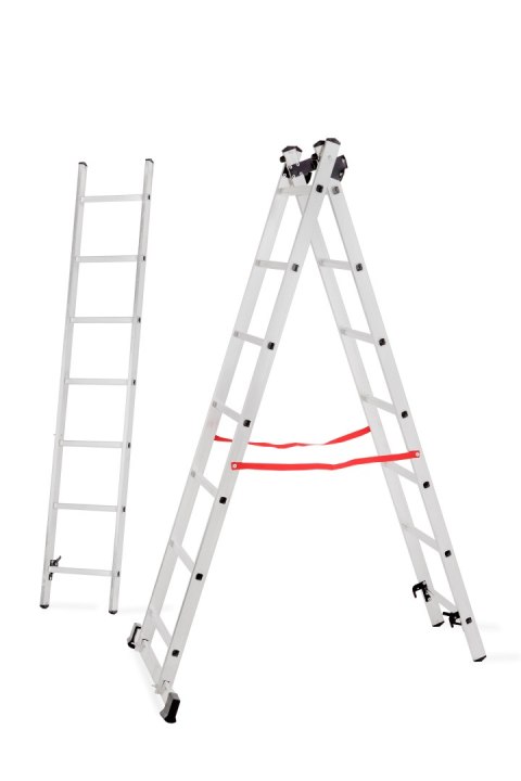 AWTOOLS DRABINA ALUMINIOWA BASIC 3x7 STOPNI 150KG AWTOOLS AWTOOLS DRABINA ALUMINIOWA BASIC 3x7 STOPNI 150KG AWTOOLS
