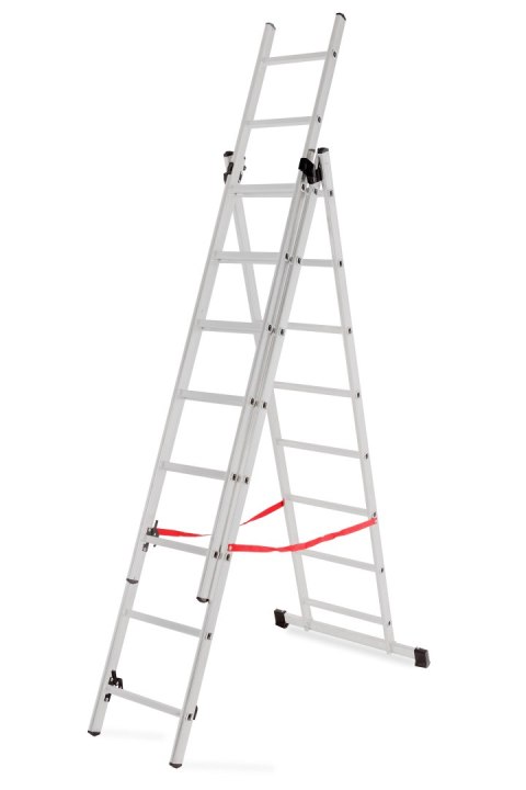 AWTOOLS DRABINA ALUMINIOWA BASIC 3x8 STOPNI 150KG AWTOOLS AWTOOLS DRABINA ALUMINIOWA BASIC 3x8 STOPNI 150KG AWTOOLS