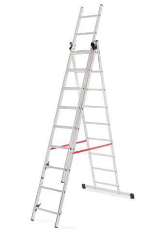 AWTOOLS DRABINA ALUMINIOWA BASIC 3x9 STOPNI 150KG AWTOOLS