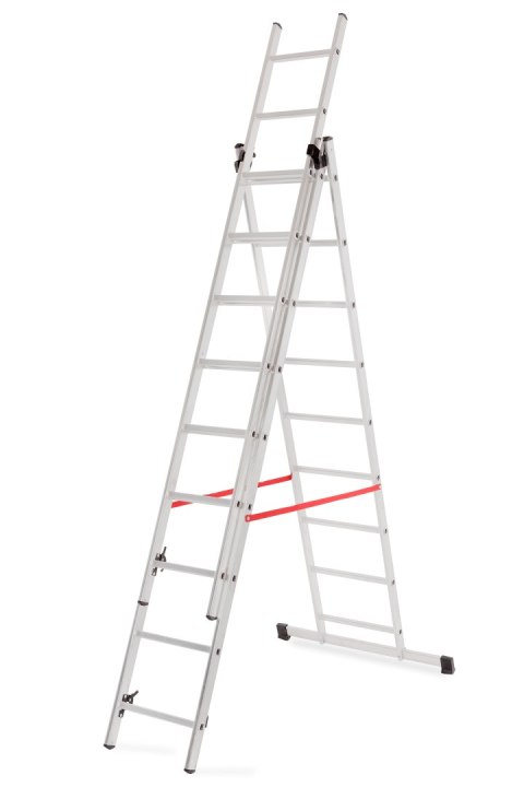 AWTOOLS DRABINA ALUMINIOWA BASIC 3x9 STOPNI 150KG AWTOOLS AWTOOLS DRABINA ALUMINIOWA BASIC 3x9 STOPNI 150KG AWTOOLS