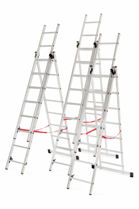AWTOOLS DRABINA ALUMINIOWA BASIC 3x9 STOPNI 150KG AWTOOLS AWTOOLS DRABINA ALUMINIOWA BASIC 3x9 STOPNI 150KG AWTOOLS