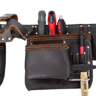 AWTOOLS PAS MONTERSKI PROFESJONALNY 11 KIESZENI GŁADKI BLACK LINE AWTOOLS