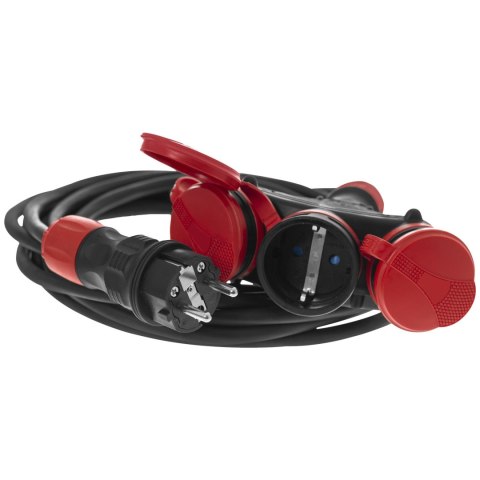 AWTOOLS PRZEDŁUŻACZ EXTREME 10m 3x2,5mm 3 GNIAZDA IP54 16A/4000W AWTOOLS