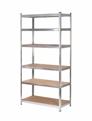 AWTOOLS REGAŁ 6 PÓŁEK 200x90x40 NOŚNOŚĆ 300kg / 6.0mm - WCISKANY SZYBKI MONTAŻ AWTOOLS