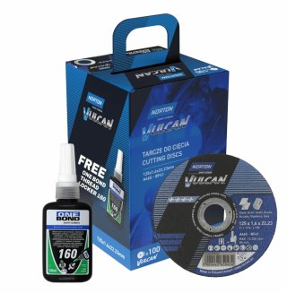 NORTON TARCZA.VULCAN 125 x 1,6 /100szt.+ KLEJ ONE BOND NORTON