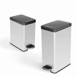 CURVER KOSZ NA ŚMIECI SLIM BIN 40L /IML METALIZOWANY CURVER/KETER