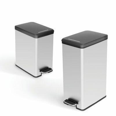 CURVER KOSZ NA ŚMIECI SLIM BIN 40L /IML METALIZOWANY CURVER/KETER
