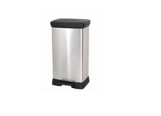 CURVER KOSZ NA ŚMIECI Z PEDAŁEM 50L /IML METALIZOWANY CURVER/KETER