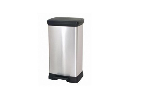 CURVER KOSZ NA ŚMIECI Z PEDAŁEM 50L /IML METALIZOWANY CURVER/KETER